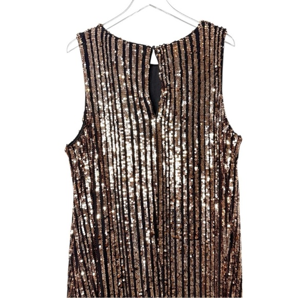 Torrid Sequin Rose Gold Black Women’s Sleeveless Party Mini Dress Sz 3X - Picture 10 of 12